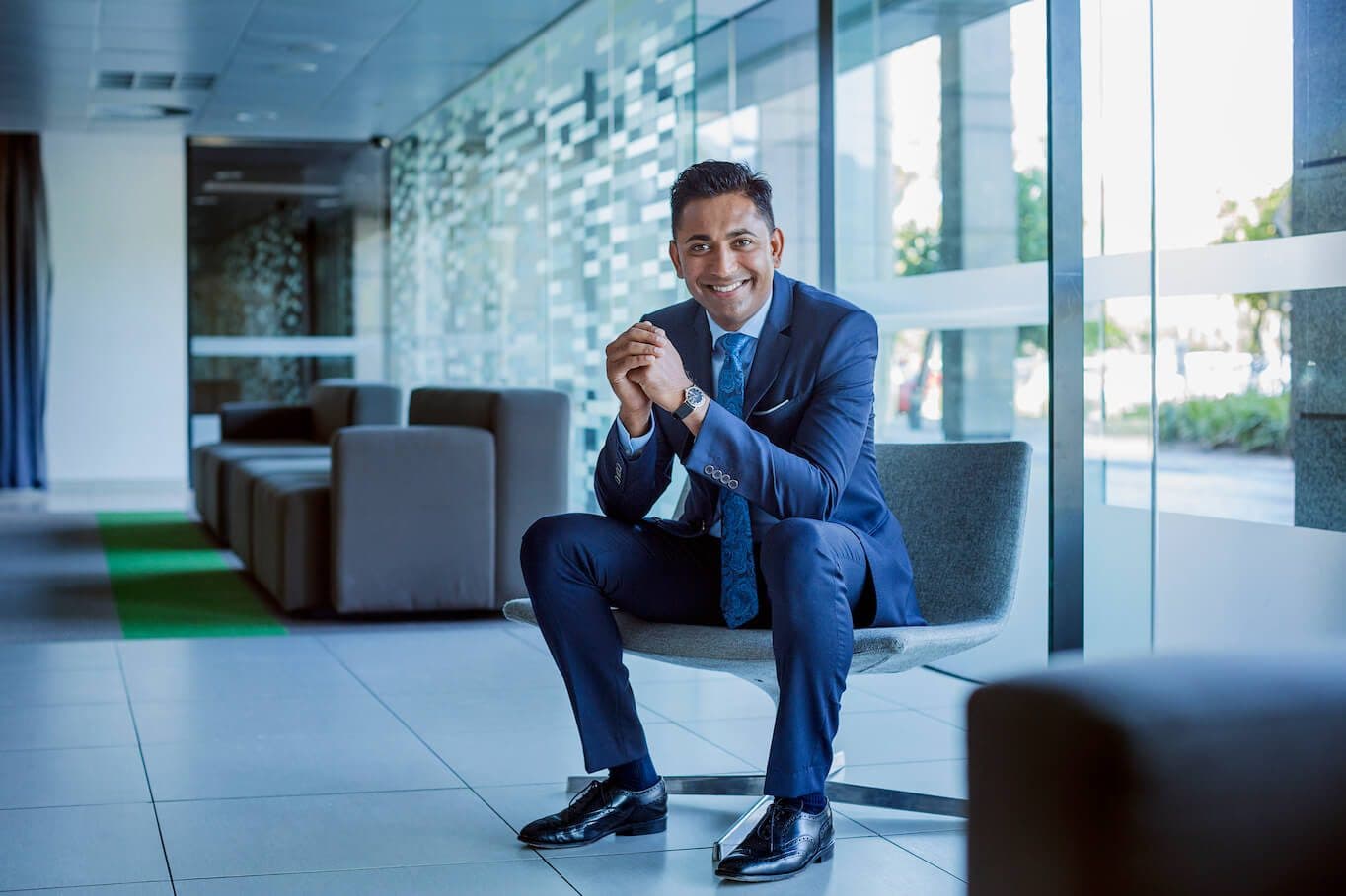 Man sitting in office