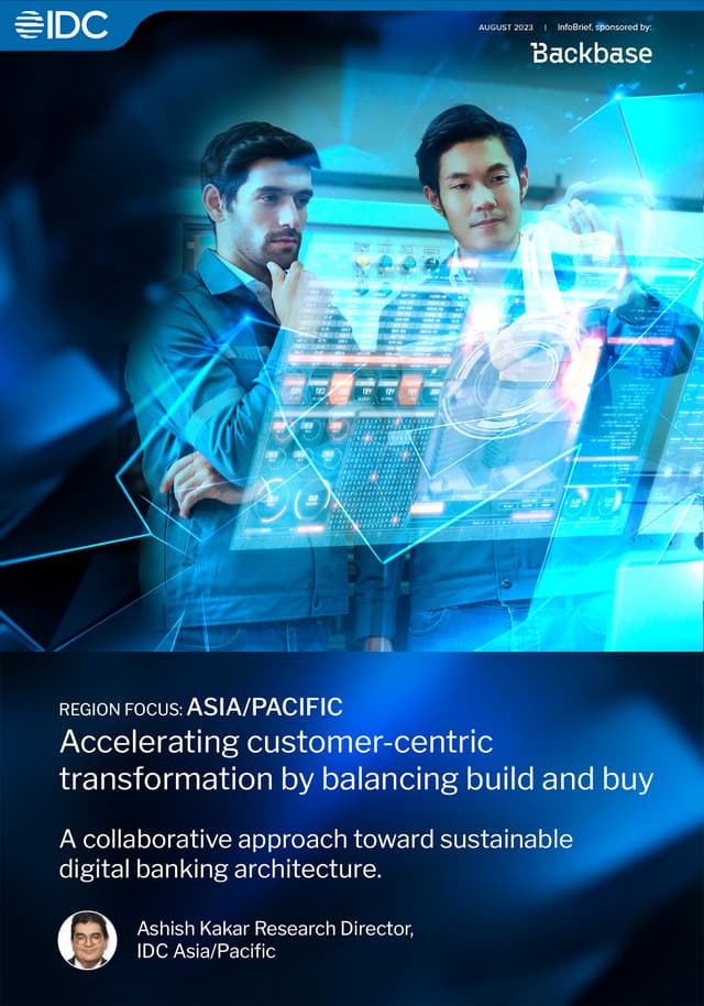 Backbase IDC Infobrief cover Vertical